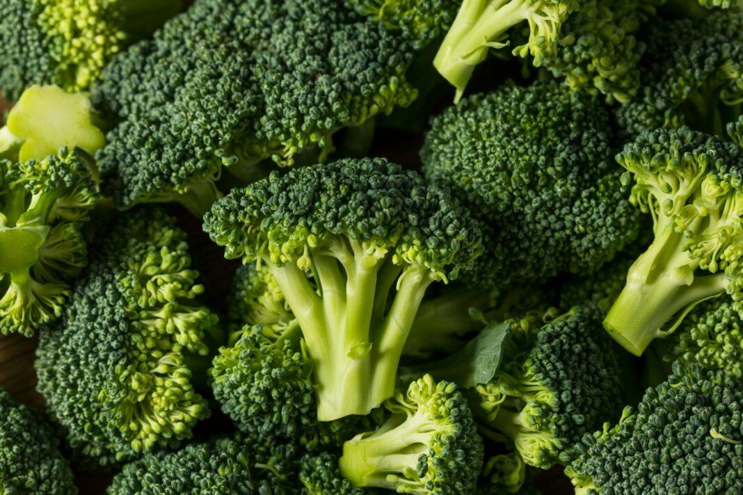 Raw Green Organic Broccoli Florets